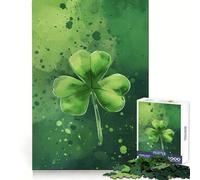 Puzzle Porte-Bonheur de la Saint-Patrick pour Adultes, 1000 pièces, résistant et Facile à Manipuler, idéal pour Un Cadeau Unique 38x52cm