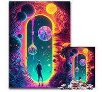 Puzzle Porte de l'Inconnu 1000 pièces pour Adultes, défi cérébral, activité éducative pour Adolescents 26x38cm/10,23x14,96 Pouces