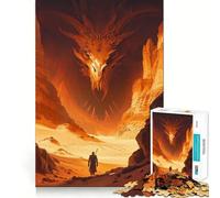 Puzzle Porte du Dragon de Sable pour Adolescents 1000 Pièces Jeu Anti-Stress Intelligent Bords Aigus Cadeau d'anniversaire (50x75cm)