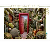 Puzzle · Porte secrète dans la forêt de Cactus | Entrée enchantée dans la jungle d'épines · 1000 pièces · Format assemblé 64 × 48 cm · CALVENDO Puzzle