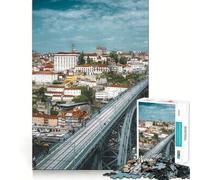 Puzzle Porto City 1000 pièces pour Adultes Renforce la mémoire Loisirs Amusant Qualité supérieure Cadeau élégant (38x52cm)