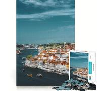 Puzzle Porto pour Adolescents 1000 pièces Wise Think Toy Loisirs Amusants Décoration Murale Transparente (38x26cm)