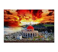 Puzzle Porto Rico 100 pièces San Juan Porto Rico Jeu de Puzzle Œuvre d'art Souvenir de Voyage 45,5 x 35,5 cm