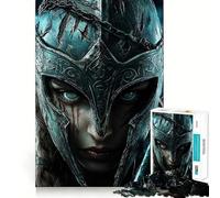 Puzzle Portrait de Femme Guerrière pour Adultes 1000 Pièces Jeu de Mémoire Assemblage Solide et Sécurisé Jeu de Connexion Significatif (50x75cm)