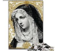 Puzzle Portrait de Marie la Mère 1000 pièces pour Adultes et Adolescents, Jouet éducatif et décompressant pour Anniversaire et Noël (26x38cm)