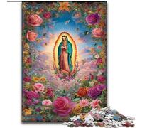 Puzzle Portrait de Marie la Mère pour Adolescents, 1000 pièces, Jeu Stimulant, décoration Murale, Cadeaux d'anniversaire et de Noël Uniques (26x38cm)