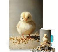 Puzzle Portrait de Poussin en colère 1000 pièces,Jeu de Construction Focus,Assemblage Parfait sans écart,activité gratifiante pour Les Jours de Pluie (38x52cm)