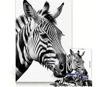 Puzzle Portrait de zèbre pour Adolescents, 1000 pièces, pour stimuler Le Cerveau, Passer Un agréable Moment de détente, Assemblage Solide, Cadeau saisonnier (38x26cm)
