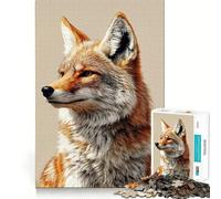 Puzzle Portrait d'un Renard 1000 Pièces pour Adolescents Améliore la Mémoire, Se Détend, Bords Précis, Cadeau Créatif (38x52cm)