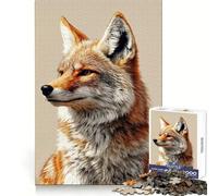 Puzzle Portrait d'un Renard 1000 Pièces pour Adolescents Améliore la Mémoire, Se Détend, Bords Précis, Cadeau Créatif (38x52cm)