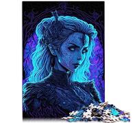 Puzzle Portrait Gothique pour Adultes et Enfants, Puzzle en Bois, Anti-Stress, Staycation, Tuer Le Temps, 19,7 x 29,5 Pouces
