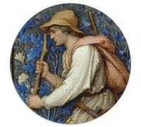 Puzzle Portrait pour Adultes,1000pcs (67.5x67.5cm),Jeu ÉduChatif,décoration De La Maison,Art du début du Moyen Âge
