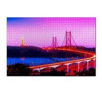Puzzle Portugal Lisbonne 300 pièces pour Adultes et Famille, Cadeau Souvenir de Voyage 38 x 26 cm