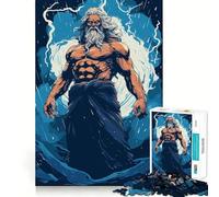 Puzzle Poséidon Neptune 1000 pièces pour Adultes, Jeu cognitif et Amusant à Assembler Ensemble, pièce de Collection Artistique (38x26cm)