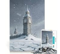 Puzzle Post-apocalyptique Big Ben et Le Parlement, 1000 pièces, pour Adultes, Jeu de réflexion Intelligent, découpe précise et Amusante, à Exposer (38x26cm)