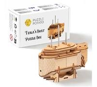 PUZZLE POTATO - Tesla's Boot - Jeu Escape Room - Boîte de Puzzle - Jeu de Casse-tête pour Adultes - Boîte Cadeau Brainteaser