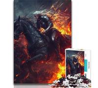 Puzzle pour Adolescent Chevalier médiéval Guerrier Peinture 1 000 pièces Jeux éducatifs décoration d'intérieur Collection d'artistes Beaux-Arts (50x75cm)