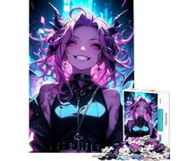 Puzzle pour Adolescentes de 1000 pièces thème Fille Rebelle Anime Puzzle pour Adolescentes décoration Murale idéale défi éducatif (Taille 50x75cm)