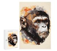 Puzzle pour Adolescents 1000 PCS Abstract Monkey Portrait Puzzle Adulte, Jouet, Décoration Murale, Découpe De Précision, Jeu Stimulant, Cadeaux 1000 PCS