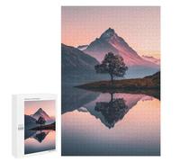 Puzzle pour Adolescents 1000 PCS Alpine Glow Reflection Puzzle pour Adultes - Jeux Relaxants - Décoration Intérieure - Cadeaux Uniques d'anniversaire Et De Noël 1000 PCS