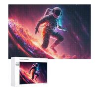 Puzzle pour Adolescents 1000 PCS Astronaut Surfing in Space -2 Puzzle pour Adultes Jeux Relaxants pour Améliorer La Mémoire Cadeaux d'anniversaire Et De Noël Uniques 1000 PCS