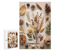 Puzzle pour Adolescents 1000 PCS Autumnal Still Life with Dried Elements Puzzle pour Adultes Jeux Relaxants, Amusants Et Humoristiques Cadeaux d'anniversaire Uniques 1000 PCS