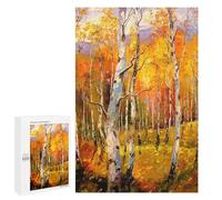 Puzzle pour Adolescents 1000 PCS Birches in Sunlight Puzzle pour Adultes - Jeu Manuel - Décoration Murale - Difficile Et Stimulant 1000 PCS