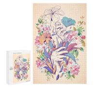 Puzzle pour Adolescents 1000 PCS Colorful Flower Bouquet Puzzles pour Adolescents - Jouets Anti-Stress - Assemblage De Motifs - Cadeaux Uniques pour Anniversaire Et Noël 1000 PCS