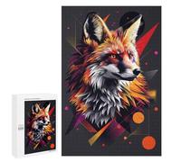 Puzzle pour Adolescents 1000 PCS Colorful Fox Illustration Art Print Puzzles pour Adultes - Jeu Éducatif Anti-Stress Et Défi Unique 1000 PCS