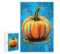 Puzzle pour Adolescents 1000 PCS Colorful Pumpkin Splash Art Puzzles pour Adultes Découpe De Précision Stimule Le Cerveau Jeu Amusant Et Stimulant pour Toute La Famille 1000 PCS