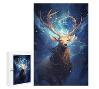 Puzzle pour Adolescents 1000 PCS Cosmic Celestial Deer Puzzle pour Adultes Jeux De Détente Décoration Parfaite Cadeaux d'anniversaire Et Cadeaux Uniques 1000 PCS