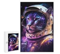 Puzzle pour Adolescents 1000 PCS Cosmic Leopard Astronaut Puzzles pour Adultes Découpe De Précision Stimule Le Cerveau Jeu Amusant Et Stimulant pour Toute La Famille 1000 PCS