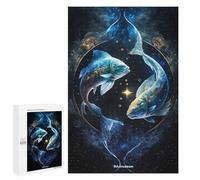 Puzzle pour Adolescents 1000 PCS Cosmic Pisces Duo Puzzle pour Adultes - Jouet À Monter Soi-même - Défi Difficile - Cadeaux De Noël Et d'anniversaire 1000 PCS