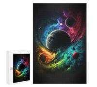 Puzzle pour Adolescents 1000 PCS Cosmic Rainbow Swirl Puzzles pour Adolescents - Jouets Anti-Stress - Améliore La Mémoire - Idéal comme Cadeau 1000 PCS