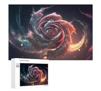 Puzzle pour Adolescents 1000 PCS Cosmic Rose Nebula Puzzle pour Adultes - Jeu Manuel - Décoration Murale - Cadeaux Uniques pour Anniversaire Et Noël 1000 PCS