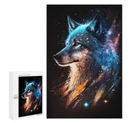 Puzzle pour Adolescents 1000 PCS Cosmic Wolf Art Print-5 Puzzles pour Adultes Découpe De Précision Stimule Le Cerveau Jeu Amusant Et Stimulant pour Toute La Famille 1000 PCS