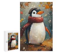Puzzle pour Adolescents 1000 PCS Cozy Penguin in Autumn Puzzle pour Adultes Jeux De Détente Décoration Parfaite Cadeaux d'anniversaire Et Cadeaux Uniques 1000 PCS