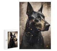 Puzzle pour Adolescents 1000 PCS Doberman Pinscher Dog Puzzle pour Adultes - Jeu Manuel - Décoration Murale - Difficile Et Stimulant 1000 PCS