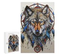 Puzzle pour Adolescents 1000 PCS Dream Catcher Wolf Puzzles pour Adultes Jeux De Bricolage Analyse Et Logique Jeu Stimulant Cadeaux 1000 PCS