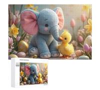 Puzzle pour Adolescents 1000 PCS Easter Plush Toys Set Puzzle pour Adultes - Jouet À Monter Soi-même - Défi Difficile - Cadeaux De Noël Et d'anniversaire 1000 PCS