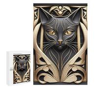 Puzzle pour Adolescents 1000 PCS Elegant Cat Art Decoration Puzzle Anti-Stress, Jouet De Décoration Intérieure, Cadeau Unique d'anniversaire Et De Noël 1000 PCS