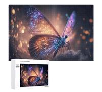 Puzzle pour Adolescents 1000 PCS Enchanted Butterfly Glittering Wings Puzzle pour Adultes - Jeu Manuel - Décoration Murale - Cadeaux Uniques pour Anniversaire Et Noël 1000 PCS