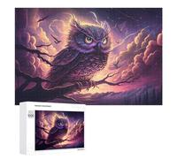 Puzzle pour Adolescents 1000 PCS Enchanted Night Owl Fantasy Puzzles pour Adultes Jeux De Bricolage Analyse Et Logique Jeu Stimulant Cadeaux 1000 PCS