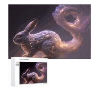 Puzzle pour Adolescents 1000 PCS Enchanted Rabbit A Mystical Artwork Puzzle pour Adultes Jeux Amusants Cadeaux De Décoration Parfaits pour Les Amis Et La Famille 1000 PCS