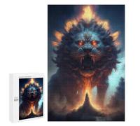 Puzzle pour Adolescents 1000 PCS Fiery Lion Guardian Puzzles pour Adultes Découpe De Précision Stimule Le Cerveau Jeu Amusant Et Stimulant pour Toute La Famille 1000 PCS