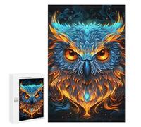 Puzzle pour Adolescents 1000 PCS Flame-Winged Mystic Owl Artwork Puzzles pour Adultes - Jeu Éducatif Anti-Stress Et Défi Unique 1000 PCS