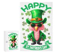 Puzzle pour Adolescents 1000 PCS Flamingo Saint Patricks Jeux De Puzzle en Famille pour S'amuser en Famille Cadeaux d'anniversaire Et Cadeaux Uniques 1000 PCS