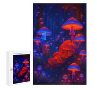 Puzzle pour Adolescents 1000 PCS Glowing Mushroom Forest Puzzle pour Adultes - Jeu Manuel - Décoration Murale - Difficile Et Stimulant 1000 PCS