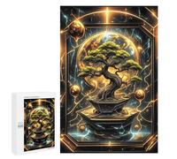 Puzzle pour Adolescents 1000 PCS Golden Kintsugi Bonsai Puzzles pour Adolescents - Jouets Anti-Stress - Améliore La Mémoire - Idéal comme Cadeau 1000 PCS