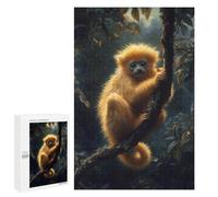 Puzzle pour Adolescents 1000 PCS Golden Monkey in Jungle Puzzles pour Adolescents - Jouets Anti-Stress - Améliore La Mémoire - Idéal comme Cadeau 1000 PCS